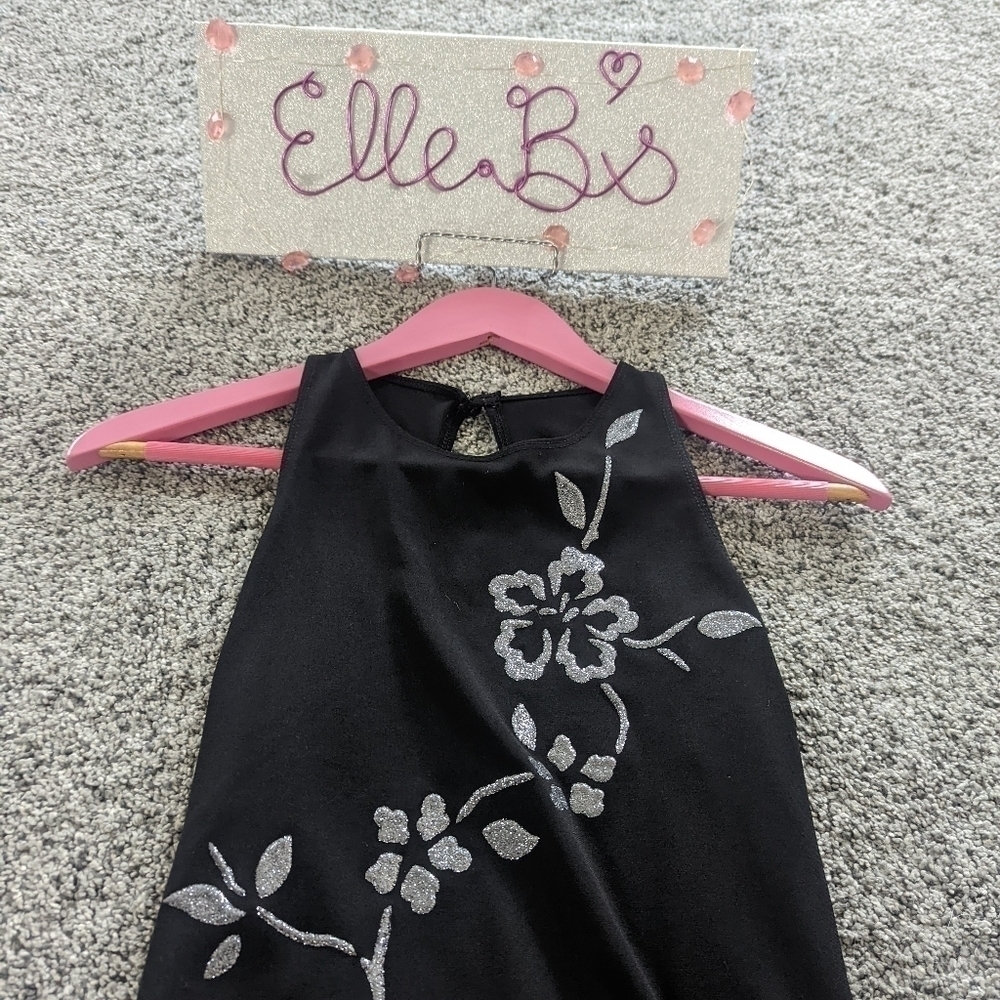 EUC Roberta Black Long Open Back Formal Dress S